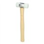 KS TOOLS Maillet à embout nylon 200g - tête Ø28mm - avec manche frêne galbé Multicolore