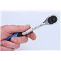 BRILLIANT TOOLS BT020996 Cliquet réversible télescopique 1/4" (150 - 200 mm) [Powered by KS TOOLS]