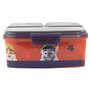 PAW PATROL Boîte à Lunch pour Enfants avec 3 Compartiments - Boîte à Repas en Plastique avec Fermeture à Clip - pour Maternelle,