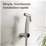 Praknu Douchette Bidet WC – Pommeau de Douche Intime avec Support en ????? ?????????? - Pulvérisateur Bidet et Jet d’Eau pour To