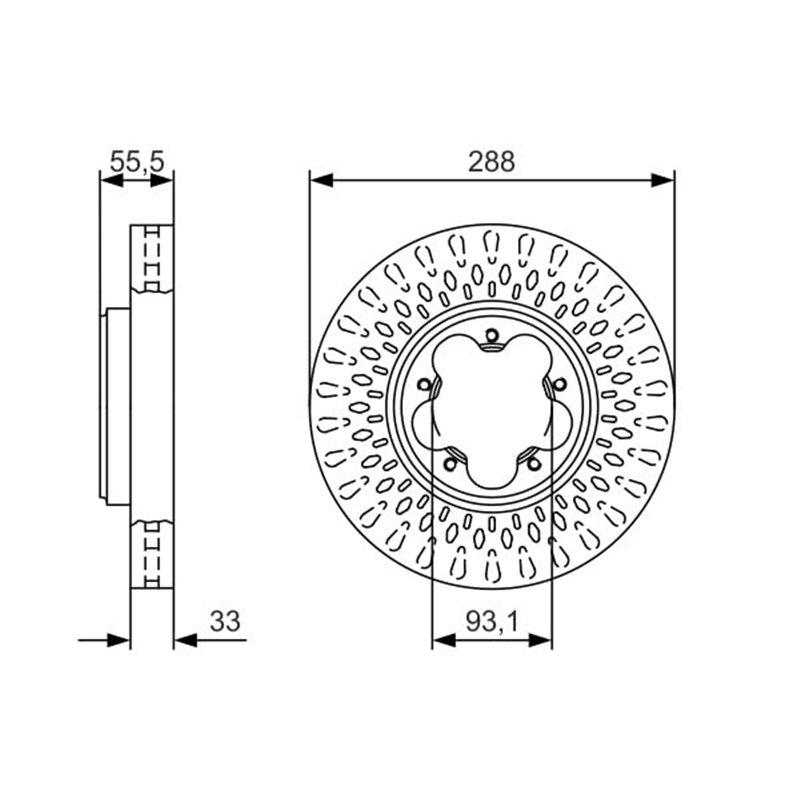 Image secondaire de Bosch BD2121 Disques de frein - certification ECE-R90-1 disque unitaire