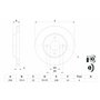 Bosch BD791 Disques de frein - certification ECE-R90-1 jeu de 2 disques