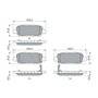 Bosch BP1000 - Plaquettes de Frein Arrière pour Voiture - Qualité Bosch - Réduction du Bruit et de la Poussière - Certifié ECE-R