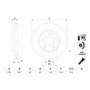 Bosch BD1058 Disques de frein - certification ECE-R90-1 jeu de 2 disques