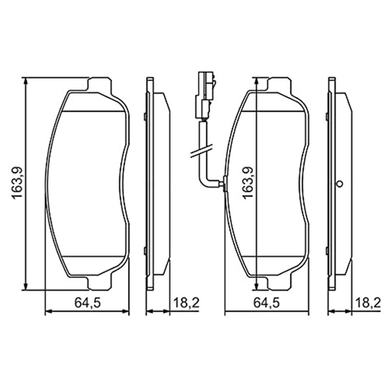 Image secondaire de Bosch BP1417 - Plaquettes de Frein Avant pour Voiture - Qualité Bosch - Réduction du Bruit et de la Poussière - Certifié ECE-R90