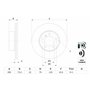 Bosch BD1705 Disques de frein - certification ECE-R90-1 disque unitaire