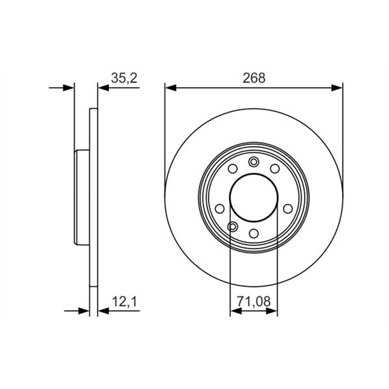 Image secondaire de Bosch BD2163 Disques de frein - certification ECE-R90-1 jeu de 2 disques
