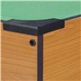 Relaxdays Mini table de billard mini billard jouet aspect bois 2 queues, boules, triangle craie, lxP: 51 x 31 cm, vert