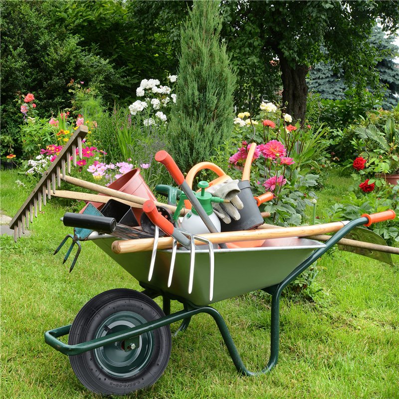 Image secondaire de relaxdays Roue de brouette 4.80 4.00-8, pneumatique, Pneu de Rechange, de Secours, Jante Acier, pour Diable, Noir & Vert