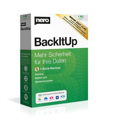 Nero BackItUp - Boîte avec lien de téléchargement | Sauvegarde de données