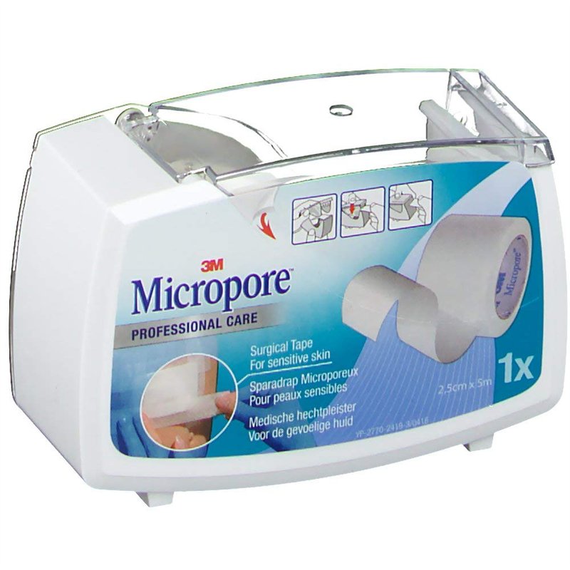 3m - Sparadrap Blanc 25mmx5m Micropore 3m