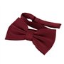 DonDon Nœud Papillon bordeaux déjà noué réglable