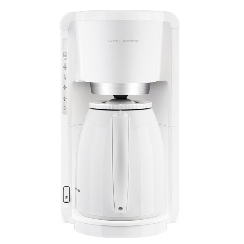 Image secondaire de Rowenta CT380110 Cafetière Filtre Adagio Isotherme 8-12 Tasses Verseuse Anti-Goutte Maintien au Chaud 4 Heures Café Blanc