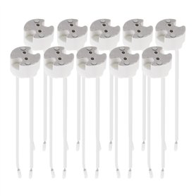 kwmobile Lot 10x douille GU5.3 - Douille GU5.3 ou MR16 - Support avec câble 12V - Pour lampe luminaire ampoule telles que LED ha