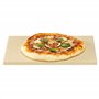 Navaris Pierre à Pizza Four XL - Pierre Pizza Rectangulaire 38 x 30 cm en Cordiérite avec Recette - Four Traditionnel au Bois Ba
