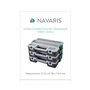 Navaris Organiseur L Outils Vide - 3x Boîte à Outil professionnelle - 31,5 x 22,5 x 19,8 cm - Valise Empilable Rangement Multipl