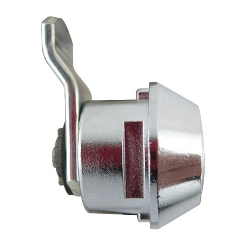 Serrure à came S7312 Argenté SCHWEISTHAL pour boîte aux lettres, 2 clés, verrouillable, 90 degrés, Plaque en laiton, Fixation à 