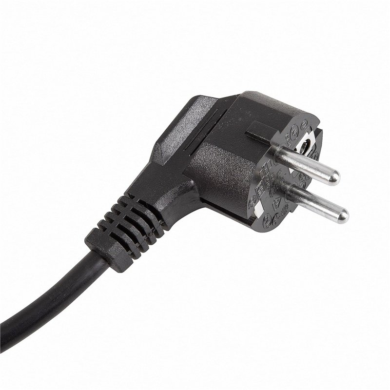 Image secondaire de Mextronic Câble d'alimentation 3 m Schuko avec prise de terre + interrupteur 300 SW noir extrémité ouverte