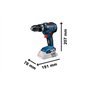 Bosch Professional 18V System Perceuse-Visseuse à Percussion sans Fil GSB 18V-55 (Batterie 2x2.0 Ah + Chargeur Inclus, 35 pcs. S