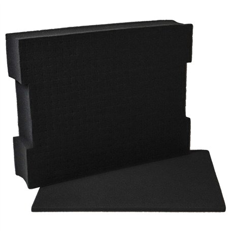 vhbw Insert en mousse avec plaque de fond compatible avec Bosch L-BOXX 136 caisse à outils - mousse personnalisable