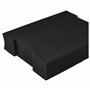 vhbw Insert en mousse avec plaque de fond compatible avec Bosch L-BOXX 136 caisse à outils - mousse personnalisable, noir