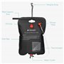 Navaris Douche Solaire - Lot 2X Douche Solaire de Camping 20L - Sac d'eau randonnée Festival activité extérieure - Douchette ave