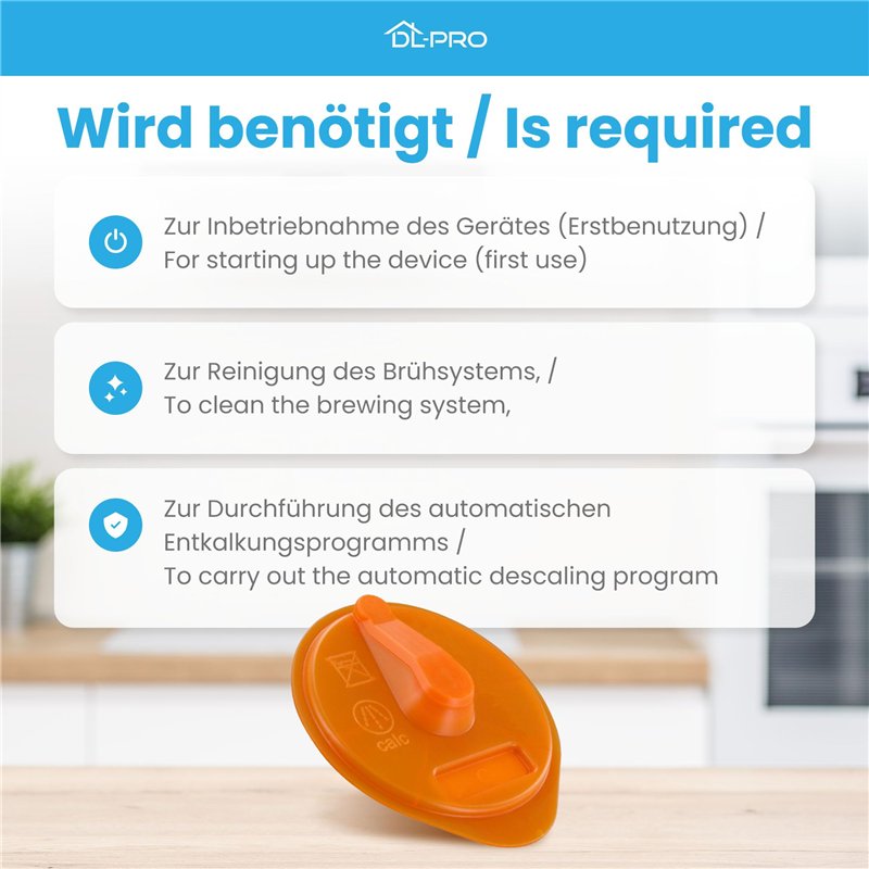 Image secondaire de DL-pro Disque de nettoyage TDisc orange pour Bosch Tassimo MyWay Caddy Charmy Joy 576837 17001491 TAS60xx TAS70xx TAS43xx TAS45x