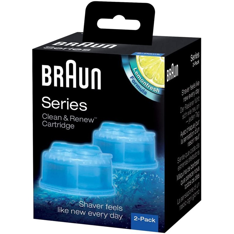 BRAUN Clean et Renew Pack de 2 Cartouches de Recharge CCR