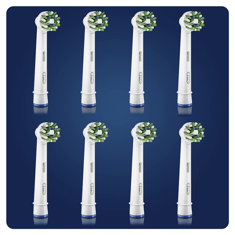 Image secondaire de Oral-B Cross Action Clean Maximiser, Brossettes de rechange, Embout, Pack de 8 pour Brosse à Dents Électrique Format Spécial Boî