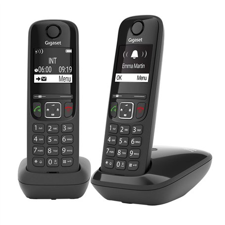 Gigaset AS690 Duo - 2 Schnurlose DECT-Telefone - kontrastreiches Display - Brillante Audioqualität - einstellbare Klangprofile -