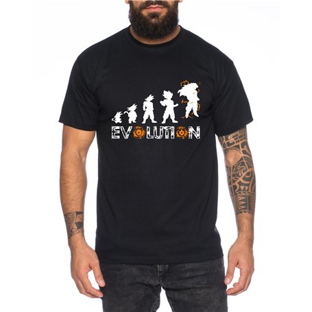 WhyKiki Super Son Goku Evolution T-Shirt pour Homme Dragon Master Son Ball Vegeta Turtle Roshi DB
