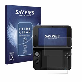savvies Protection Ecran pour Nintendo 3DS XL SPM7800 (6 Pièces) - Film Protection Ultra Clair