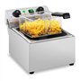 Royal Catering Friteuse Électrique De Restaurant Simple Avec Robinet Minuterie Professionnelle RCTF 10EB (10 L d'huile