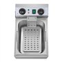 Royal Catering Friteuse Électrique De Restaurant Simple Avec Robinet Minuterie Professionnelle RCTF 10EB (10 L d'huile, Zone Fro