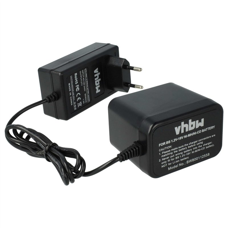vhbw Chargeur Compatible avec Bosch HDI 244, IDI 244, GWS 14.4VH, GWS 14.4V, GWS 14.4V/3B, GUS 7.2V, IASR 2490 Batteries d'outil