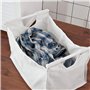 SoBuy FSR40-W Panier à Linge avec Sac Amovible Armoire de Salle de Bain Banc de Rangement