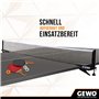 GEWO CS Clip Filet de ping-Pong Unisexe-Adulte, Noir, ITTF-Standard