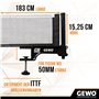 GEWO CS Outdoor Filet de ping-Pong - Filet de Tennis de Table résistant aux intempéries pour l'extérieur - Supports de Filet Rob