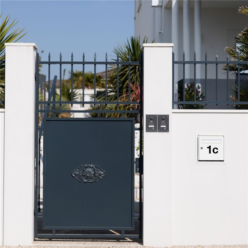 Image secondaire de Autocollant lettre c - Noir - Hauteur 10 cm - Numéro de maison autocollant - Chiffre à coller pour l'extérieur, boîte aux lettre