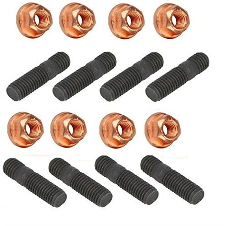 ATP I 8pcs Goujon collecteur d'échappement haute résistance 10.9 M8x40 8 M8x1.25 CU SW13 avec collier