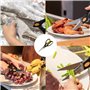 Ciseaux de cuisine Deiss PRO, ciseaux tout usage robustes, ciseaux de cuisine en acier inoxydable - Ciseaux utilitaires tranchan