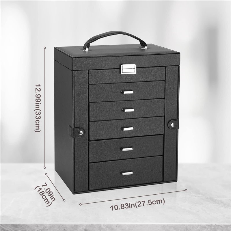 Procase Boîte à Bijoux 6 Compartiments