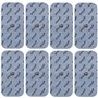 8 électrodes axion de 10x5 cm | Compatibles avec Beurer et autres électrostimulateurs TENS et EMS | Patchs de rechange réutilisa