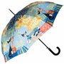 VON LILIENFELD® Parapluie Rosina Wachtmeister: Dolce Vita Canne Grand Robuste Ouverture Automatique Art Chat