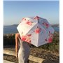 VON LILIENFELD® Parapluie Canne Grand Robuste Résistant au Vent Ouverture Automatique Mariée Fleur Roses, crème