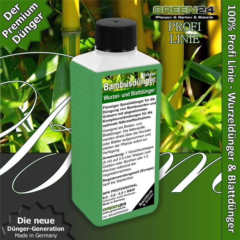 Image secondaire de Engrais liquide pour bambou HighTech NPK - Pour bambous, herbes, feuilles, racines - Engrais professionnel