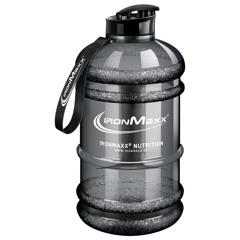 IronMaxx Water Gallon - Grau 2200ml | BPA et DEHP gratuits | Bouteille étanche avec échelle de mesure | Plusieurs couleurs dispo