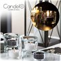 Candelo Lot de 24 bougies parfumées Ambiance – Bougies parfumées Black Rose – Bougies chauffe-plat noires – Bougies chauffe-plat