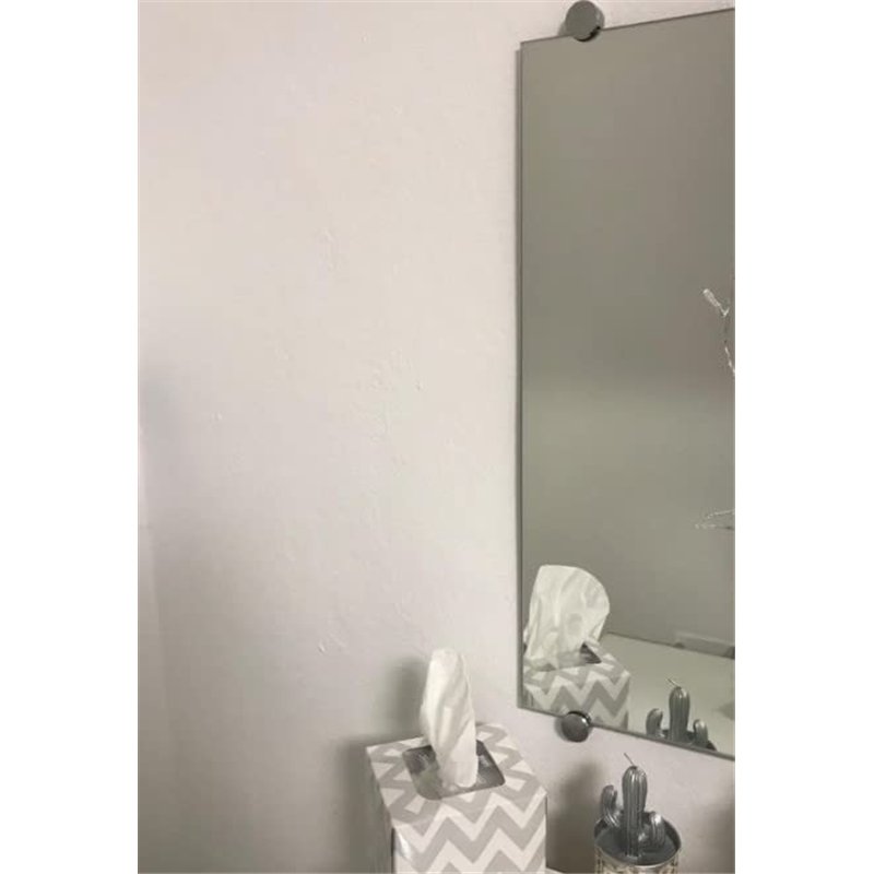 Image secondaire de Euro Tische 4x support de montage de miroir chromé - entretoise pour le verre, le verre acrylique, les photos ou le miroir