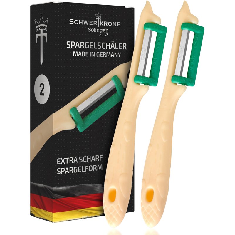 Solingen Kit Éplucheurs Premium x2 - Acier Haute Qualité, Multifonction, Ergonomiques pour Fruits/Légumes